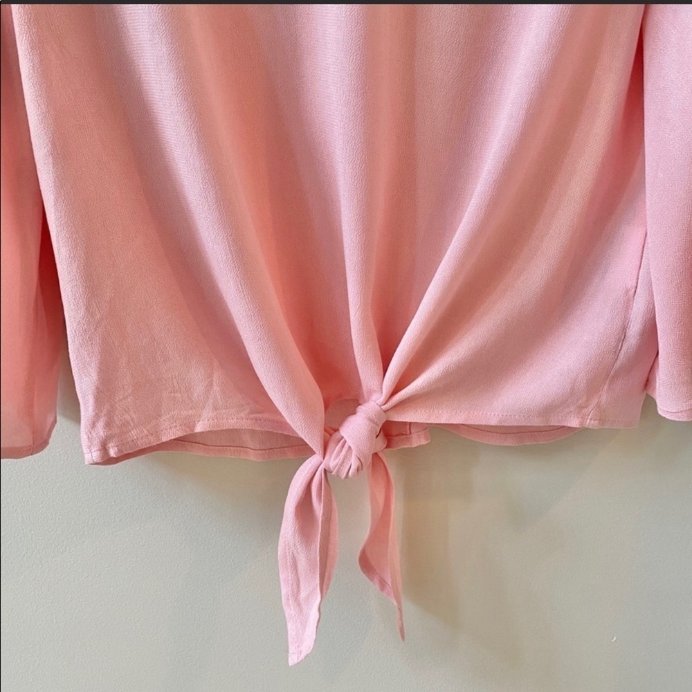 Elodie Bell Sleeve Top Blouse Nordstrom Pink Size Small - Picture 4 of 8